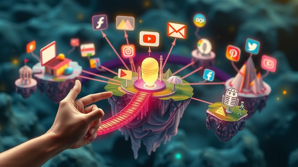 mapping content types to optimal distribution channels for brand strategy