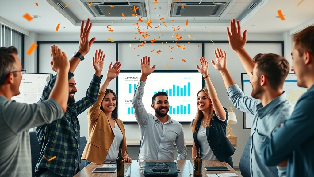 effective content marketing success brand team reviewing campaign analytics