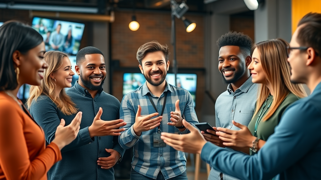 thought leader collaborating with marketing team on content marketing tips
