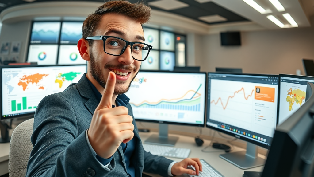 content marketing tool marketer analyzing Google Analytics and Google Trends data for content marketer strategy
