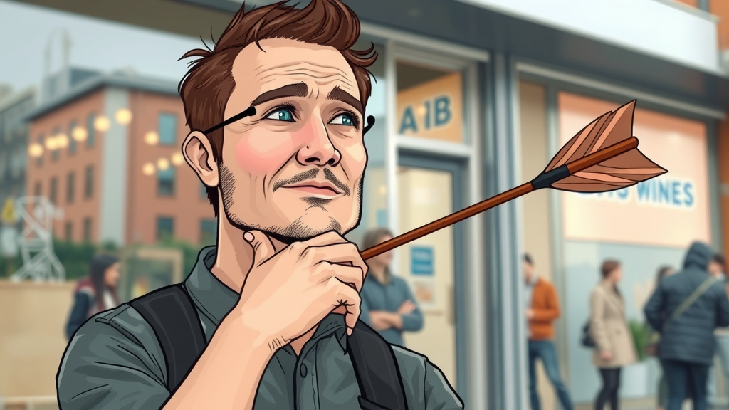 small business owner missing target in small business marketing