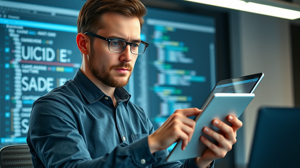 Web designer optimizing on-page SEO settings for local business site